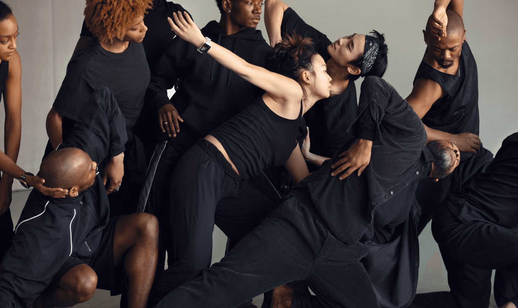 Dancers in a group